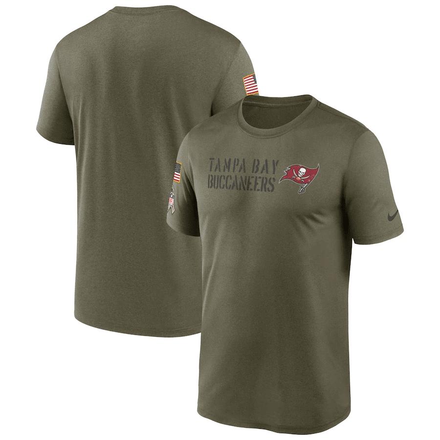 Tampa Bay Buccaneers Men 2022 Salute to Service Legend Team T-Shirt - Olive