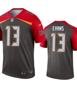 Tampa Bay Buccaneers Mike Evans Pewter Inverted Legend Jersey