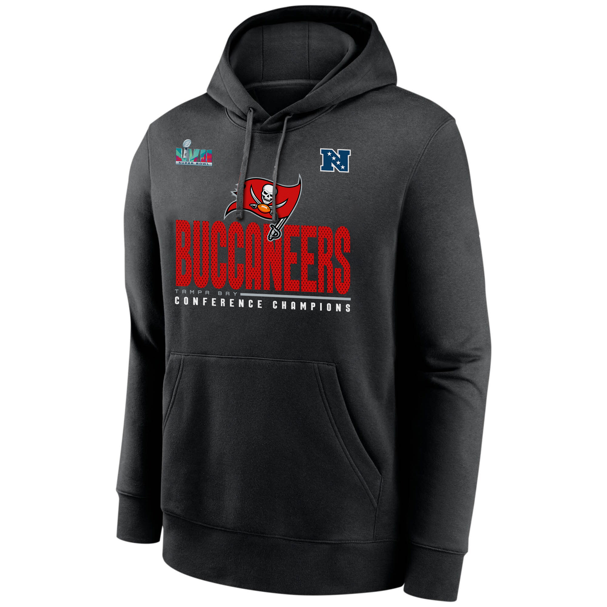 Tampa Bay Buccaneers NFC Conference Champions Black Pullover Hoodie