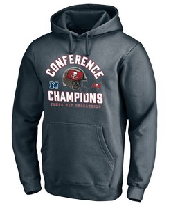 Tampa Bay Buccaneers NFC Conference Champions Dark Grey Pullover Hoodie