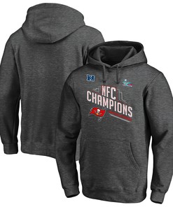 Tampa Bay Buccaneers NFC Conference Champions Grey Pullover Hoodie