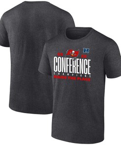 Tampa Bay Buccaneers NFC Conference Champions Raise The Flags T-Shirt - Charcoal