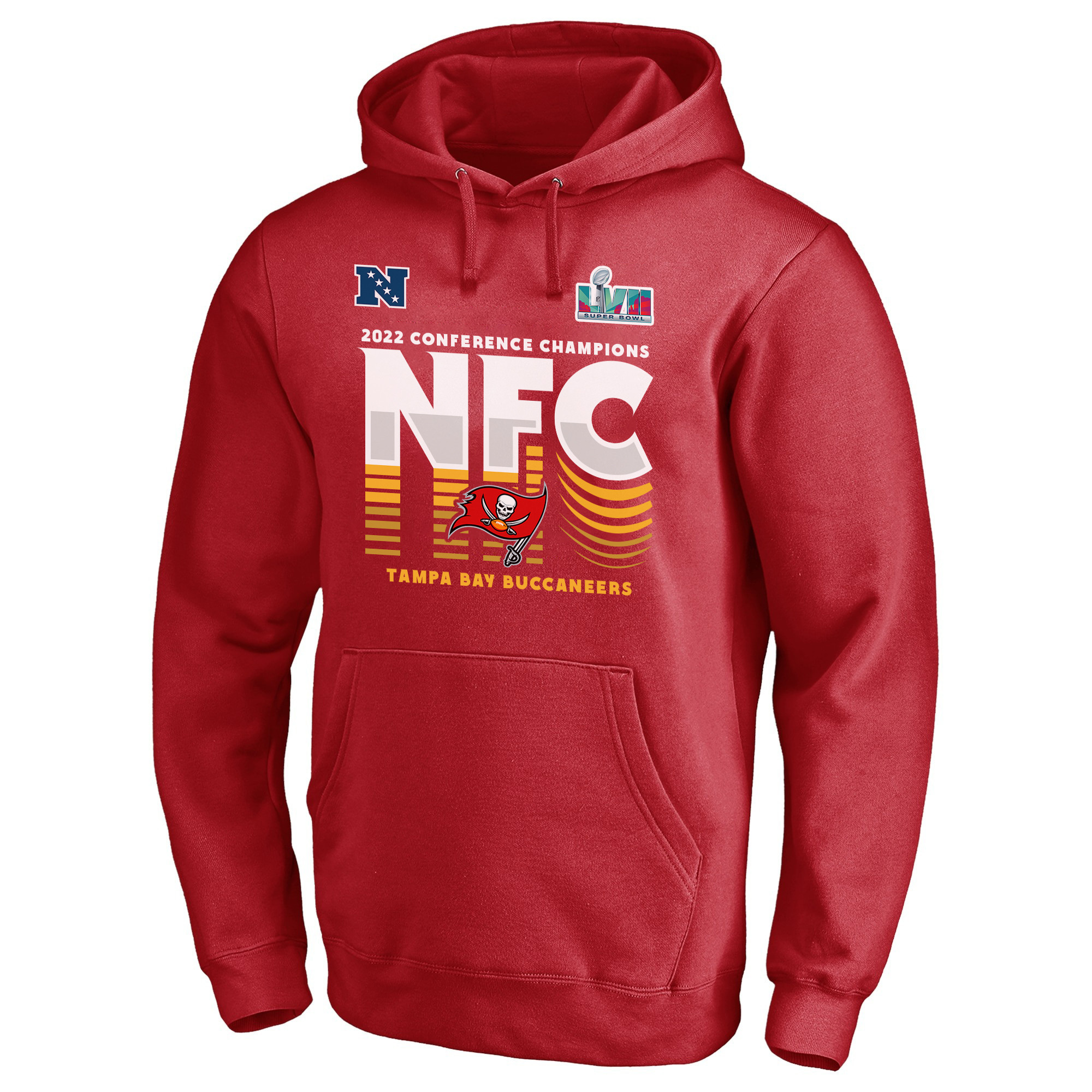 Tampa Bay Buccaneers NFC Conference Champions Red Pullover Hoodie