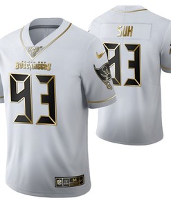 Tampa Bay Buccaneers Ndamukong Suh 93 2021 Nfl Golden Brandedition White Jersey Gift For Buccaneers Fans