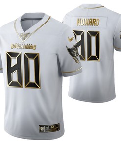 Tampa Bay Buccaneers O.j. Howard 80 2021 Nfl Golden Brandedition White Jersey Gift For Buccaneers Fans