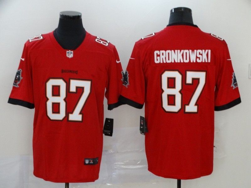 Tampa Bay Buccaneers Rob Gronkowski #87 2020 Nfl Red Jersey Jersey