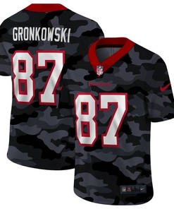 Tampa Bay Buccaneers Rob Gronkowski #87 Nfl 2020 Camo Black Jersey