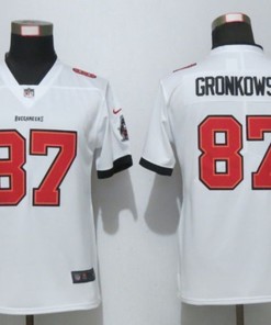 Tampa Bay Buccaneers Rob Gronkowski #87 Nfl 2020 White Jersey