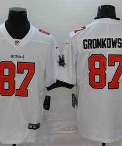 Tampa Bay Buccaneers Rob Gronkowski #87 Nfl 2020 White Jersey