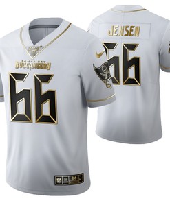 Tampa Bay Buccaneers Ryan Jensen 66 2021 Nfl Golden Brandedition White Jersey Gift For Buccaneers Fans