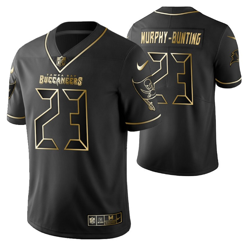 Tampa Bay Buccaneers Sean Murphy-bunting 23 2021 Nfl Golden Brandedition Black Jersey Gift For Buccaneers Fans