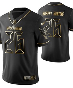 Tampa Bay Buccaneers Sean Murphy-bunting 26 2021 Nfl Golden Brandedition Black Jersey Gift For Buccaneers Fans