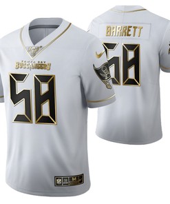 Tampa Bay Buccaneers Shaquil Barrett 58 2021 Nfl Golden Brandedition White Jersey Gift For Buccaneers Fans