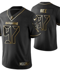 Tampa Bay Buccaneers Simeon Rice 97 2021 Nfl Golden Brandedition Black Jersey Gift For Buccaneers Fans