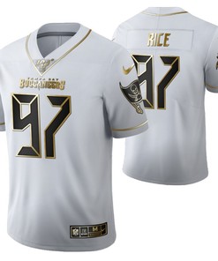Tampa Bay Buccaneers Simeon Rice 97 2021 Nfl Golden Brandedition White Jersey Gift For Buccaneers Fans