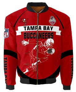 Tampa Bay Buccaneers Super Bowl LVII Champions Running Man Bomber Jacket