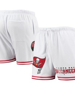 Tampa Bay Buccaneers Team Standard Mesh Shorts - White/Red