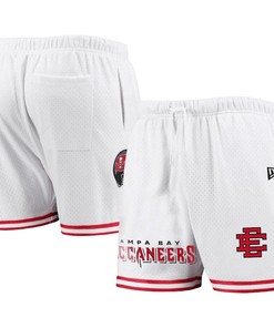 Tampa Bay Buccaneers Team White/Red Mesh Shorts - Men