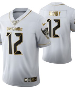 Tampa Bay Buccaneers Tom Brady 12 2021 Nfl Golden Brandedition White Jersey Gift For Buccaneers Fans