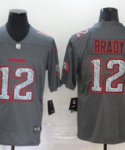 Tampa Bay Buccaneers Tom Brady #12 Nfl 2020 Dark Grey Jersey