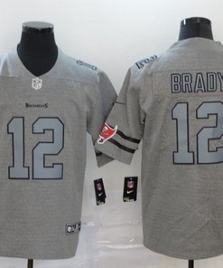 Tampa Bay Buccaneers Tom Brady #12 Nfl 2020 Grey Jersey