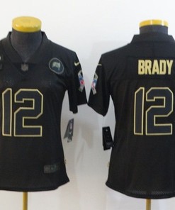 Tampa Bay Buccaneers Tom Brady #12 Nfl 2020 New Arrival Black Womens Jersey