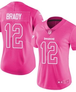 Tampa Bay Buccaneers Tom Brady #12 Nfl 2020 Pink Womens Jersey