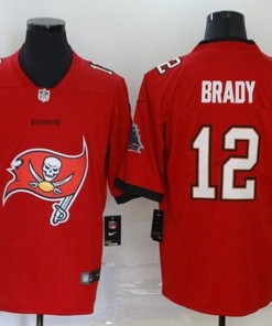 Tampa Bay Buccaneers Tom Brady #12 Nfl 2020 Red Orange Jersey