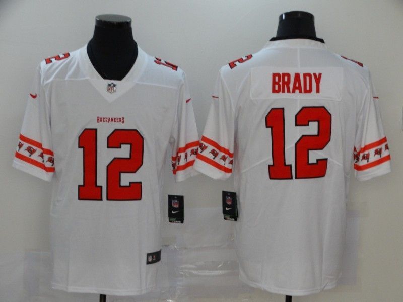Tampa Bay Buccaneers Tom Brady #12 Nfl 2020 White Jersey