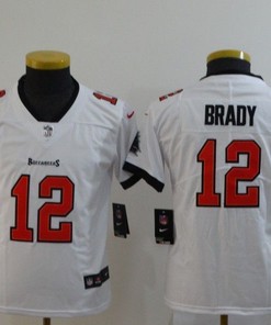 Tampa Bay Buccaneers Tom Brady #12 Nfl 2020 White Jersey