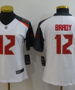 Tampa Bay Buccaneers Tom Brady #12 Nfl 2020 White Womens Jersey