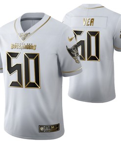 Tampa Bay Buccaneers Vita Vea 50 2021 Nfl Golden Brandedition White Jersey Gift For Buccaneers Fans