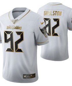 Tampa Bay Buccaneers William Gholston 92 2021 Nfl Golden Brandedition White Jersey Gift For Buccaneers Fans