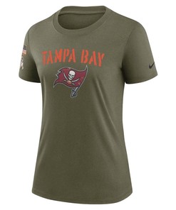Tampa Bay Buccaneers Women's 2022 Salute To Service Legend T-Shirt - Olive