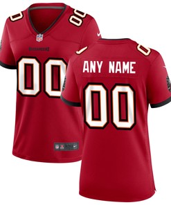 Tampa Bay Buccaneers Womens Custom Game Jersey - Red Custom Jerseys Nfl