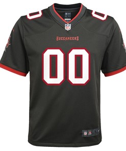 Tampa Bay Buccaneers Youth Alternate Custom 00 Game Jersey - Pewter