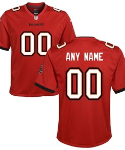 Tampa Bay Buccaneers Youth Custom 00 Game Jersey - Red
