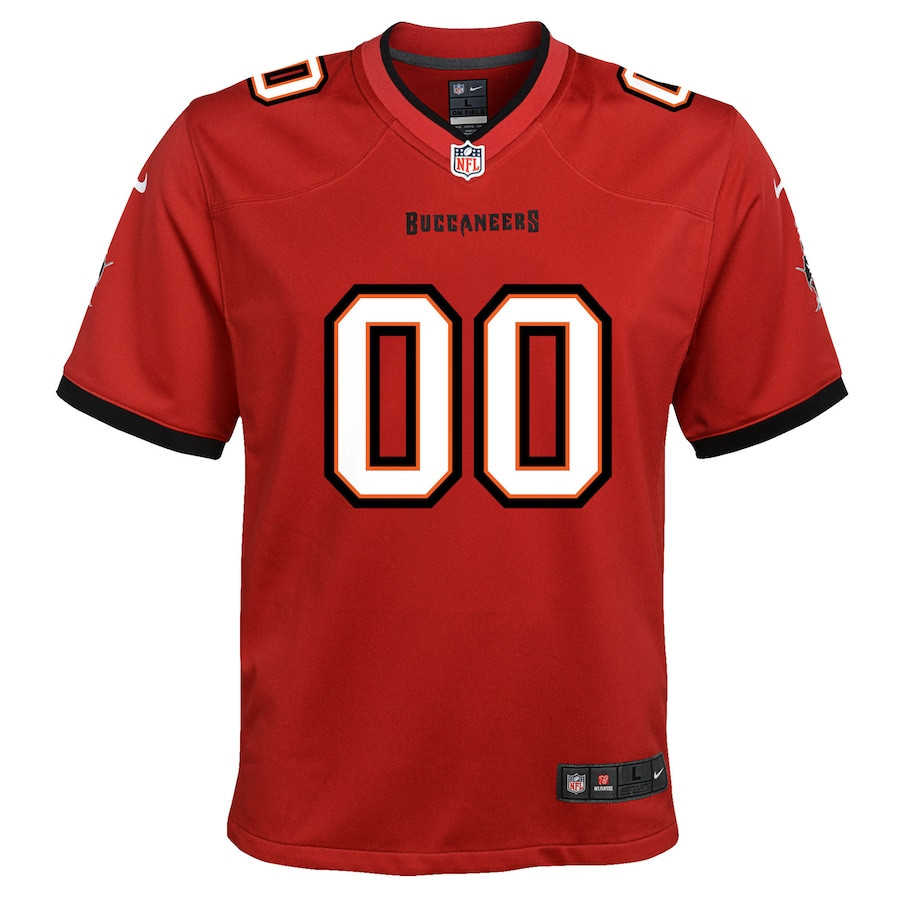 Tampa Bay Buccaneers Youth Custom 00 Game Jersey - Red