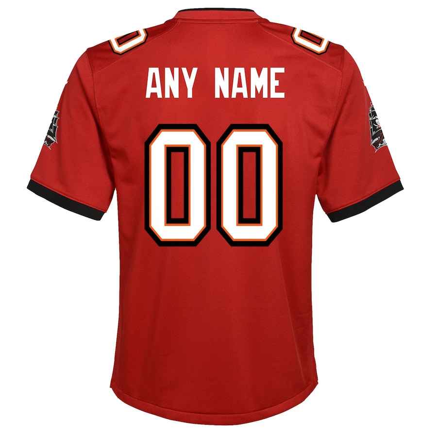 Tampa Bay Buccaneers Youth Custom 00 Game Jersey - Red