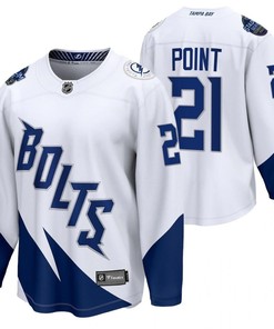 Tampa Bay Lightning 21 Brayden Point 2022 Stadium Series White Jersey Jersey
