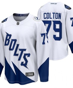 Tampa Bay Lightning 79 Ross Colton 2022 Stadium Series White Jersey Jersey