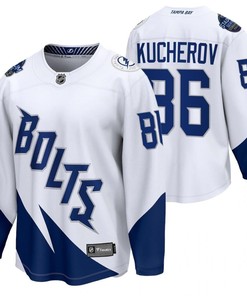 Tampa Bay Lightning 86 Nikita Kucherov 2022 Stadium Series White Jersey Jersey
