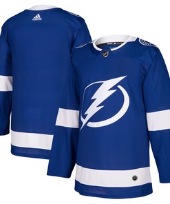 Tampa Bay Lightning Adidas Home Authentic Blank Jersey Blue Nhl