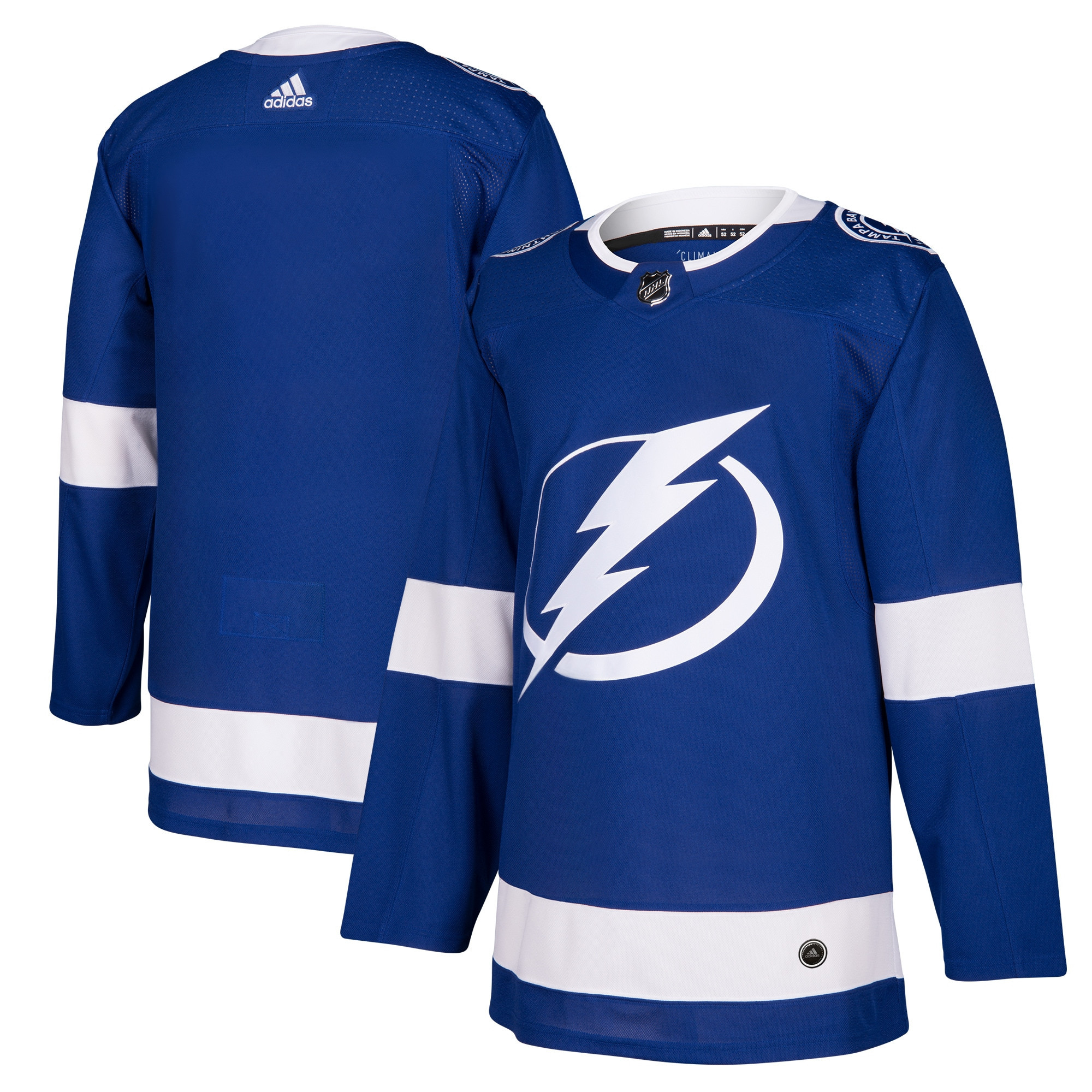 Tampa Bay Lightning Adidas Home Authentic Blank Jersey Blue Nhl