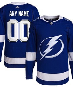 Tampa Bay Lightning Adidas Home Primegreen Authentic Pro Custom Jersey - Royal Custom Jerseys Nhl