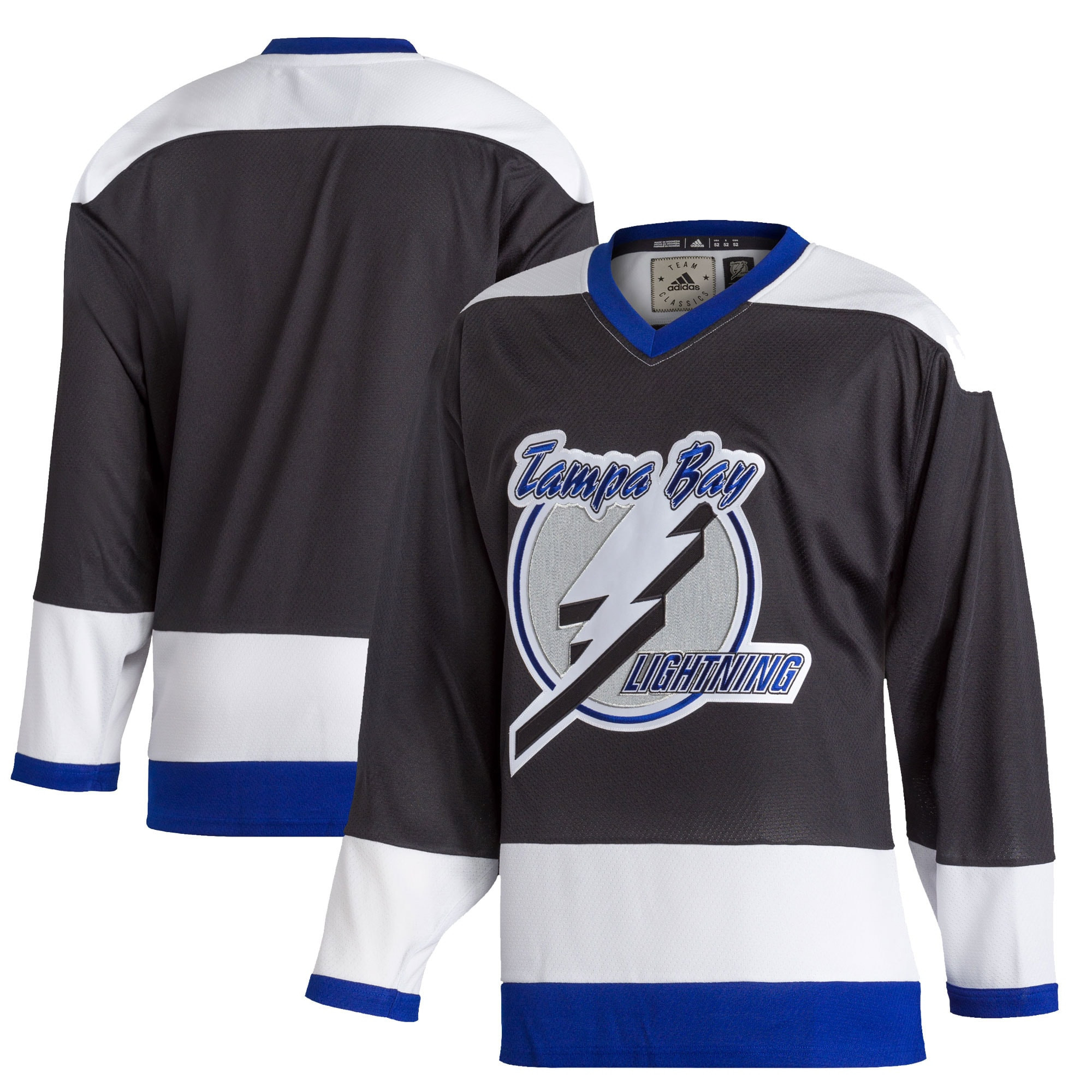 Tampa Bay Lightning Adidas Team Classics Authentic Blank Jersey - Black Nhl
