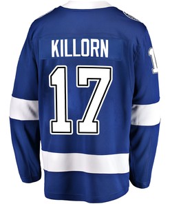 Tampa Bay Lightning Alex Killorn 17 Home 2022 Stanley Cup Final Breakaway Men Jersey - Blue