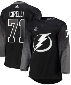 Tampa Bay Lightning Anthony Cirelli 71 alternate 2022 Stanley Cup Final Breakaway Men Jersey - black