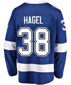 Tampa Bay Lightning Brandon Hagel 38 Home 2022 Stanley Cup Playoffs Breakaway Men Jersey - Blue