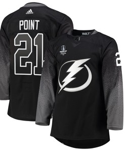 Tampa Bay Lightning Brayden Point 21 alternate 2022 Stanley Cup Final Breakaway Men Jersey - black